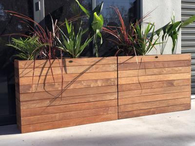 Botani Barrier Planter Boxes - handcrafted Australian timber outdoor furniture, view 2