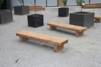 Iron Sedis Outdoor Bench Seats - handcrafted Australian timber outdoor furniture, view 1