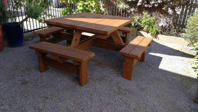 TK Heritage Square Outdoor Dining Sets - handcrafted Australian timber outdoor furniture, view 4