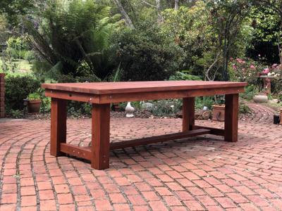 Solid Post Outdoor Tables - handcrafted Australian timber outdoor furniture, view 5