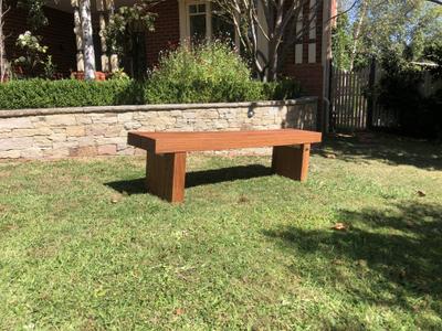 Iron Sedis Outdoor Bench Seats - handcrafted Australian timber outdoor furniture, view 2