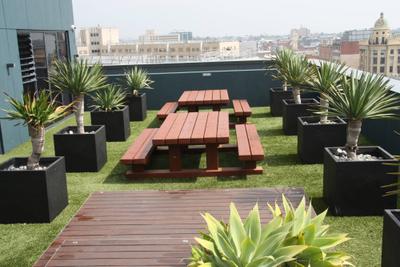 Communal Titan - Table Setting Outdoor Dining Sets - handcrafted Australian timber outdoor furniture, view 3
