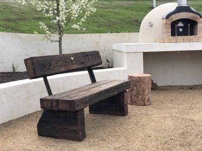 Rustic Legacy Outdoor Bench Seats - handcrafted Australian timber outdoor furniture, view 1