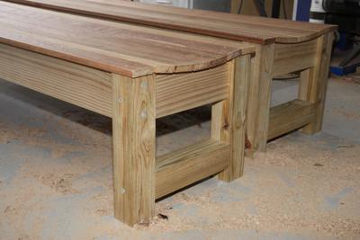 Comfort Curve Outdoor Bench Seats - handcrafted Australian timber outdoor furniture, view 6