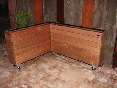 Botani Barrier Planter Boxes - handcrafted Australian timber outdoor furniture, view 1