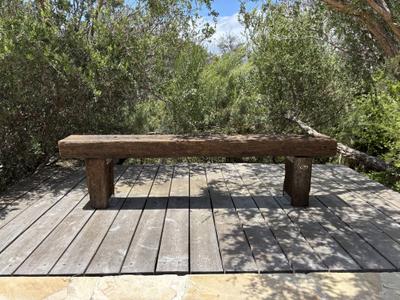 Rustic Sedis Outdoor Bench Seats - handcrafted Australian timber outdoor furniture, view 2