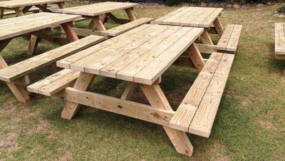 Dura Pine HD - Table Setting Outdoor Dining Sets - handcrafted Australian timber outdoor furniture, view 5