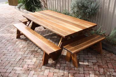 Signature TK - Table Setting Outdoor Dining Sets - handcrafted Australian timber outdoor furniture, view 6