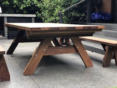 Signature TK - Table Setting Outdoor Dining Sets - handcrafted Australian timber outdoor furniture, view 8