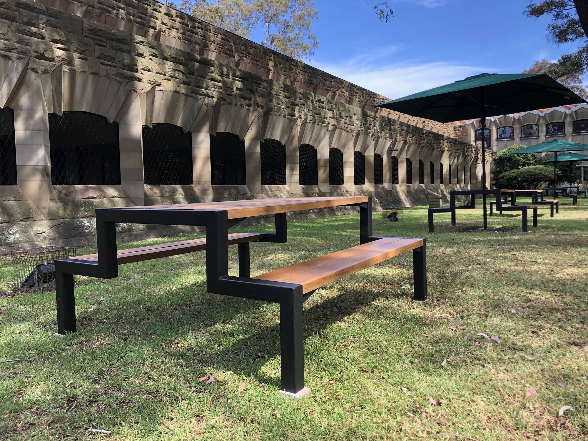 Urban Element Steel Frame Picnic Table